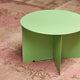 שולחן צד עגול ממתכת - ירוק
